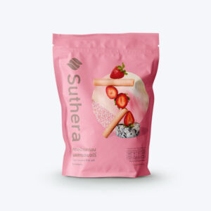 Suthera ทองม้วนกรอบ รสสตรอว์เบอร์รี่